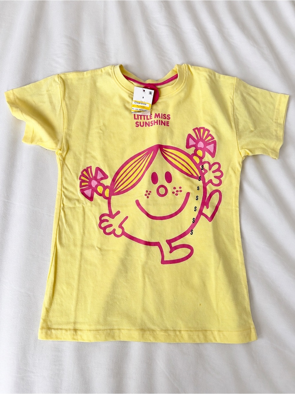 NWT Girls Little Miss Sunshine Yellow Short Sleeve Shirt – Size Small